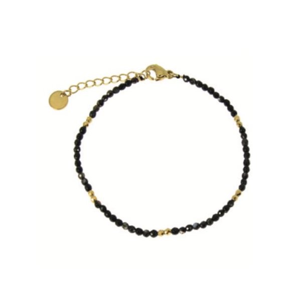 Les Cleias: Armbnd - Horatio - Sort Agat